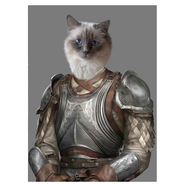 the knight pet portrait poster