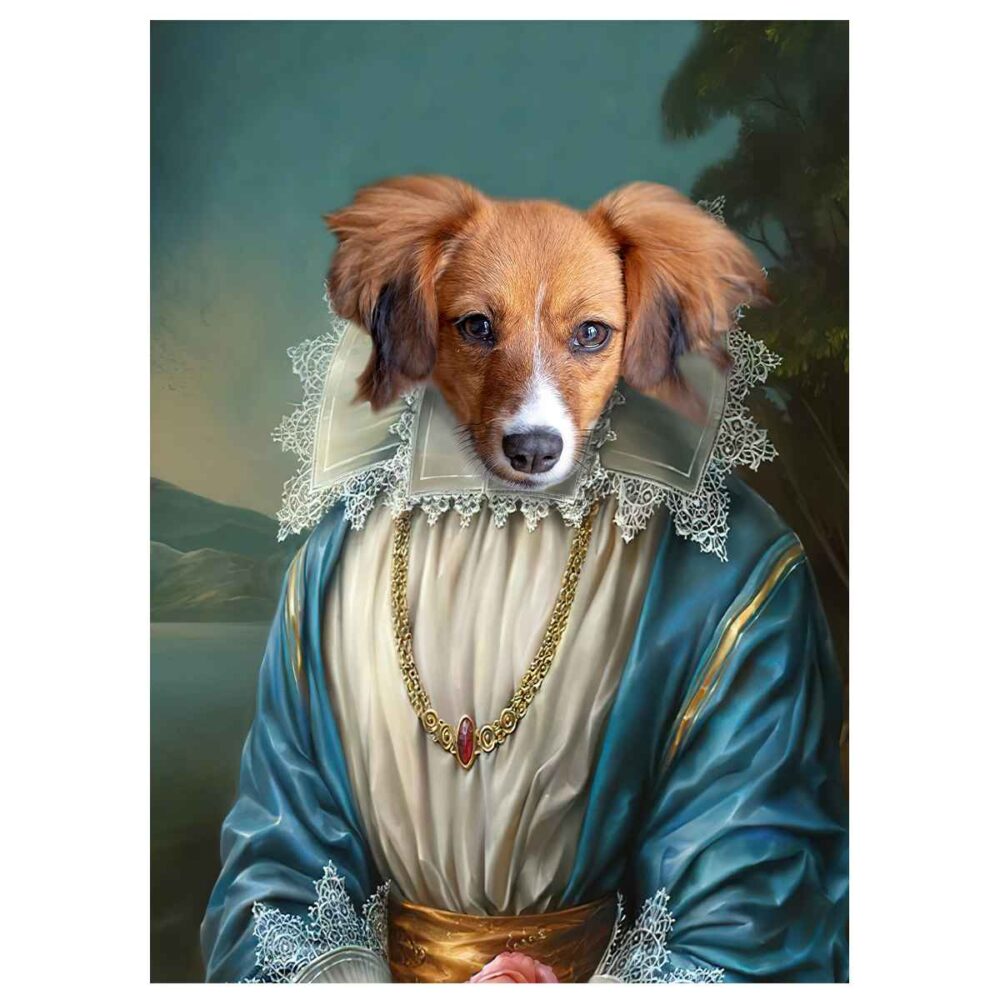 the princess pet portrait poster