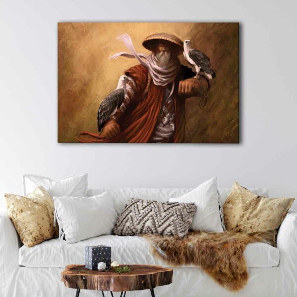 1 panels old hunter canvas art