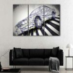 3 panels bmw m3 canvas art