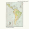 Classic South & Central America map detailed