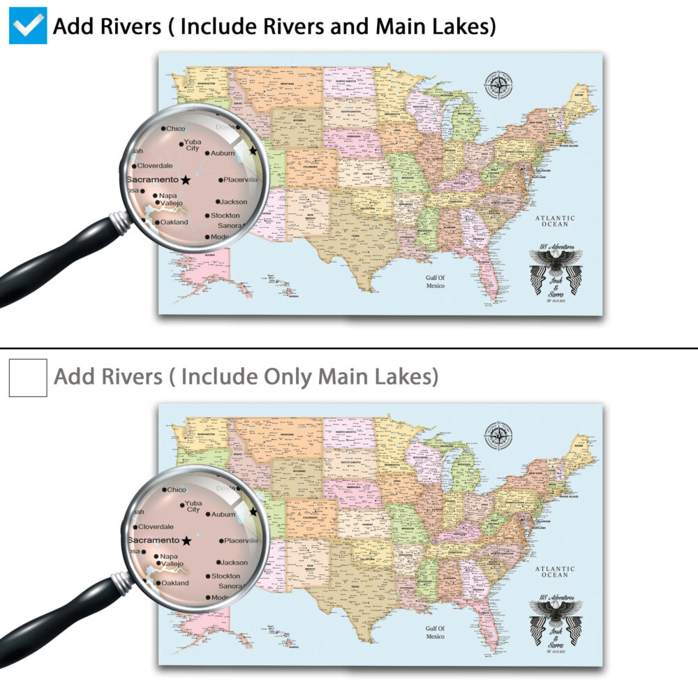 Map With Rivers