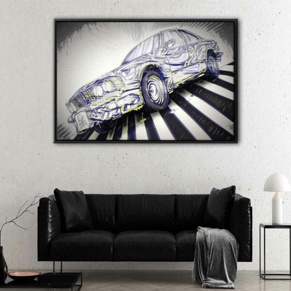 bmw m3 floating frame canvas