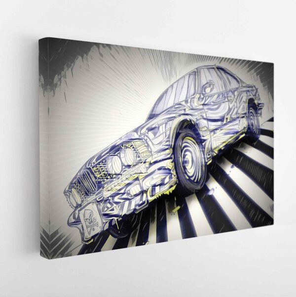  tableau sur toile imprimée bmw m3