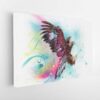 colorful eagle stretched canvas