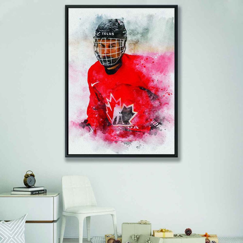 connor bedard canvas art1