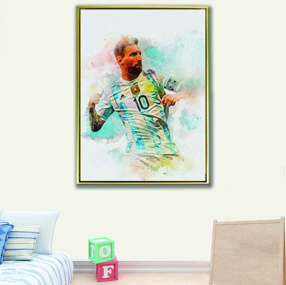 lionel messi canvas art1