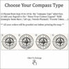 Farmhouse push pin usa map compass customization