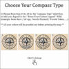 Golfer Push Pin USA map compass customization