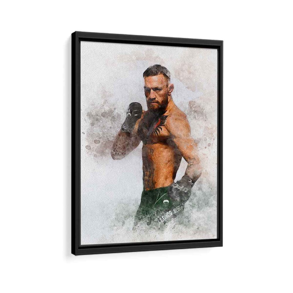 conor mcgregor framed canvas black frame