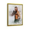 conor mcgregor framed canvas gold frame