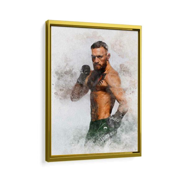 conor mcgregor framed canvas gold frame
