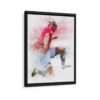 erling haaland framed canvas black frame