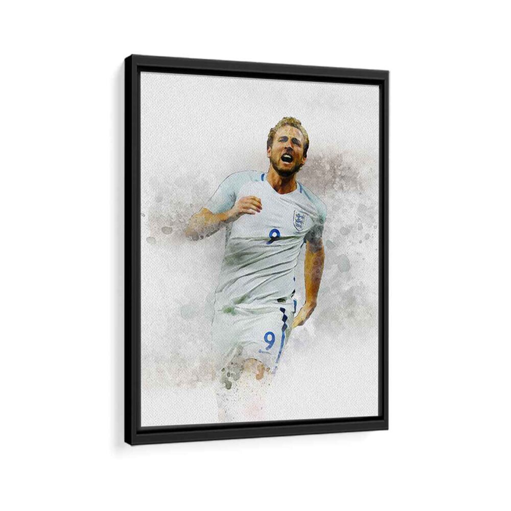 harry kane framed canvas black frame