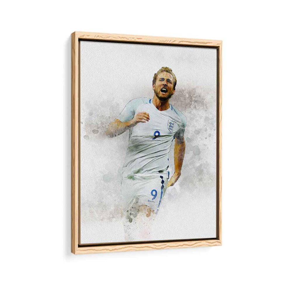 harry kane framed canvas natural beige