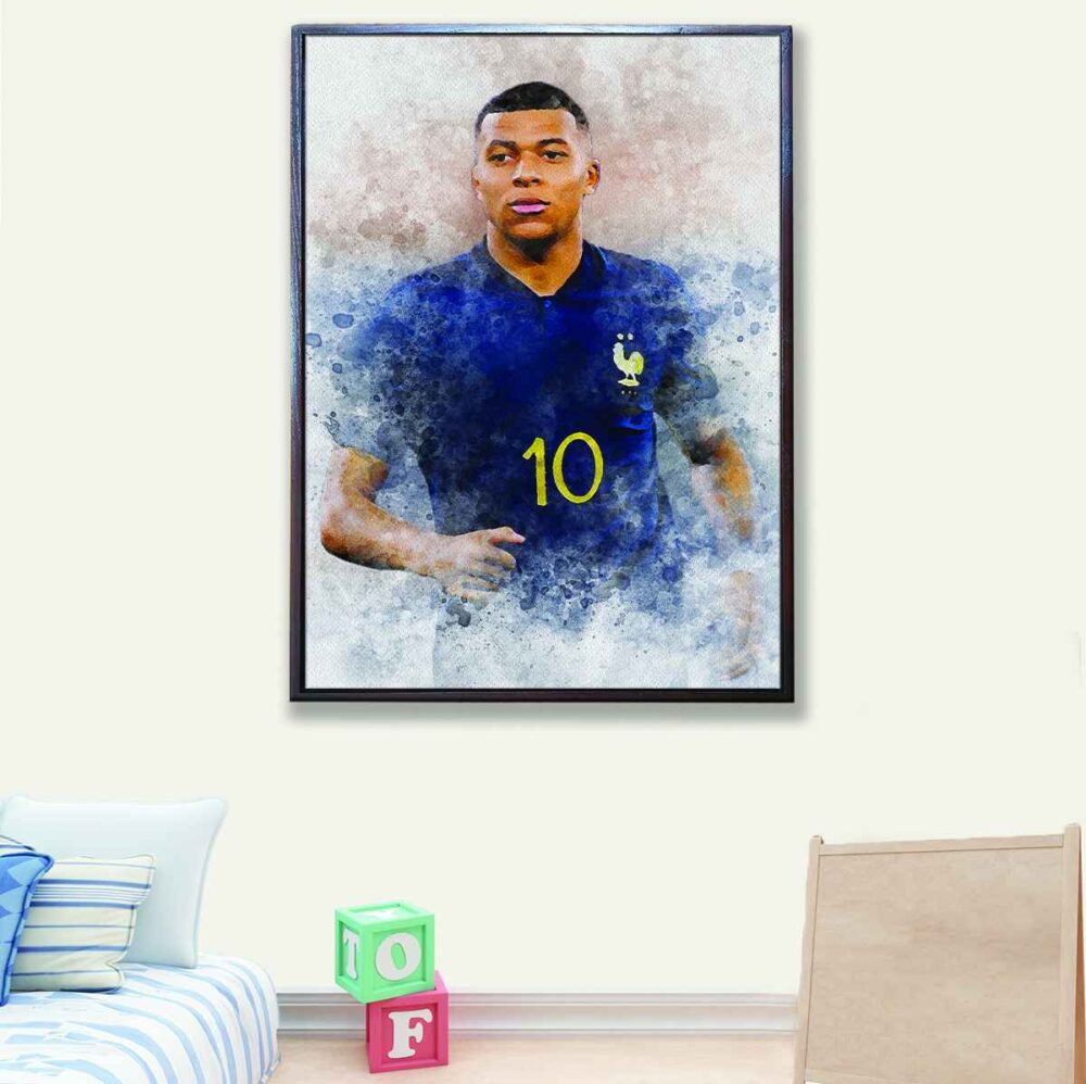 kylian mbappé canvas art1