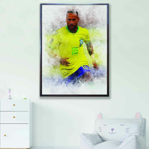 neymar da silva canvas art1