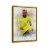 neymar da silva framed canvas gold frame