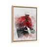 wayne gretzky framed canvas natural beige