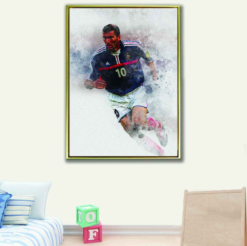 zinedine zidane canvas art1