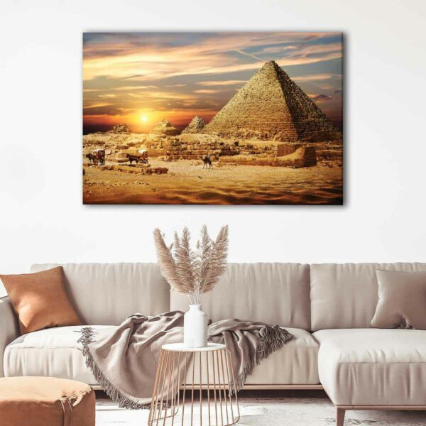 1 panels pyramid landscape canvas art