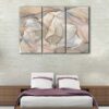 3 panels neutral marble canvas art