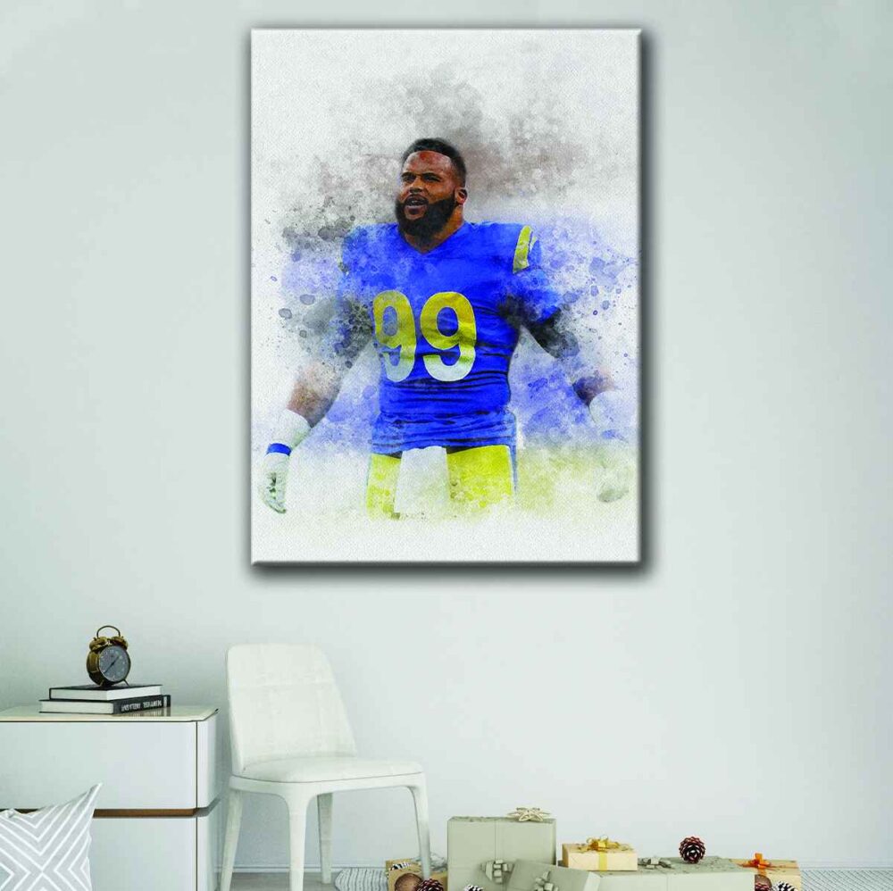 aaron donald canvas art