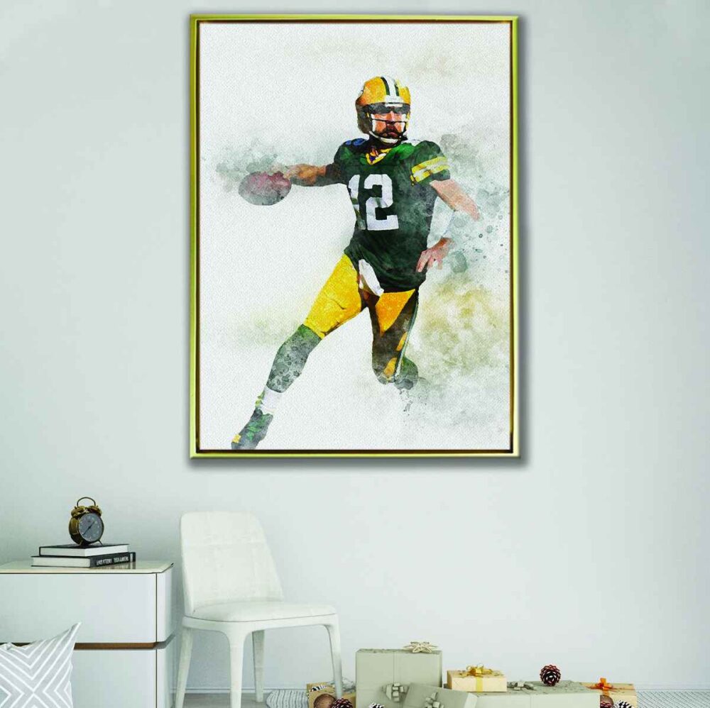 aaron rodgers canvas art1