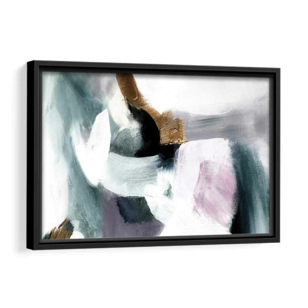 chaos abstract framed canvas black frame