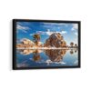 joshua trees framed canvas black frame