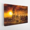 old london view stretched canvas