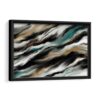 sky waves framed canvas black frame