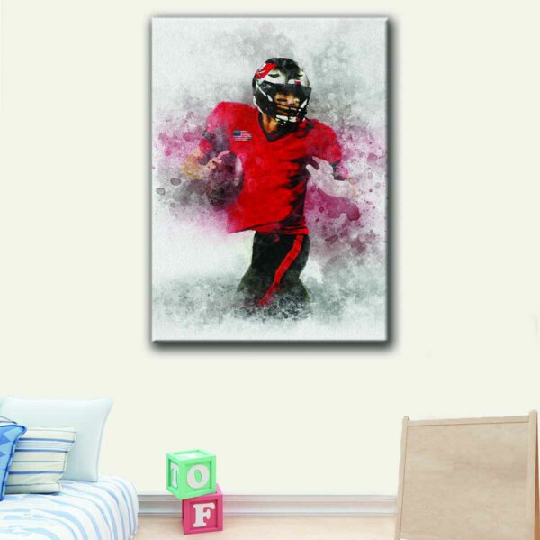 tom brady canvas art