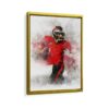 tom brady framed canvas gold frame