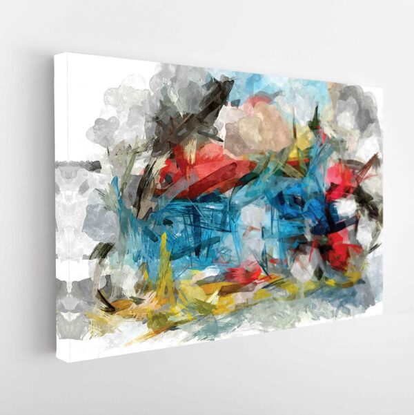 watercolor explosion stretched canvas