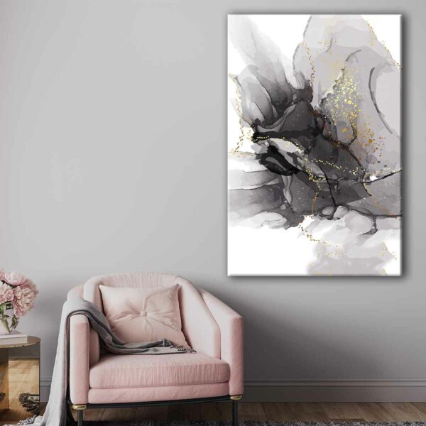 1 panels shades of grey canvas art