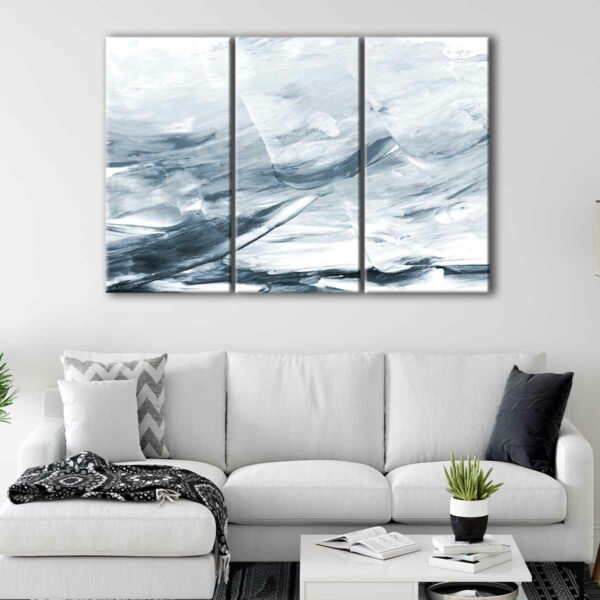 3 panels hidden sea canvas art