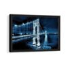 george washington bridge framed canvas black frame