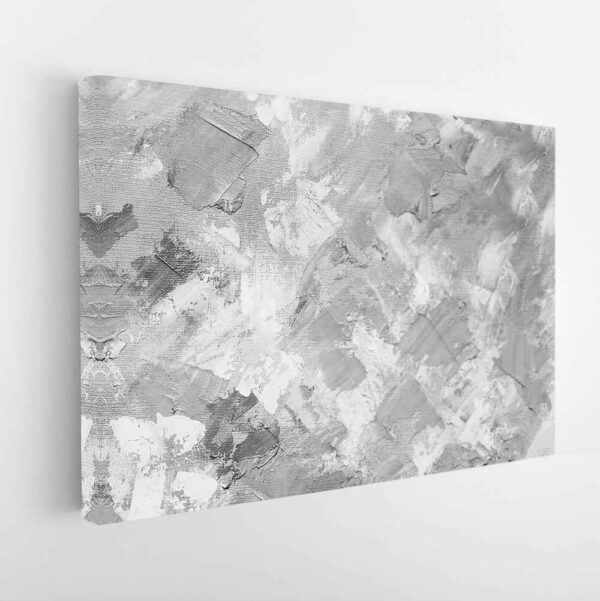 grey brush strokes stretched canvas