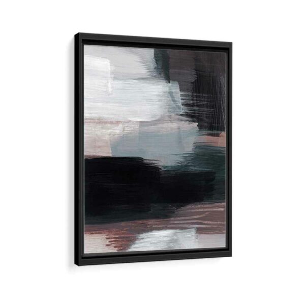 modern abstract framed canvas black frame