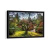 portland japanese garden framed canvas black frame