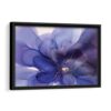 tableau abstrait de Fleur Violette avec cadre noire