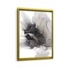 shades of grey framed canvas gold frame