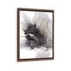 shades of grey framed canvas walnut brown