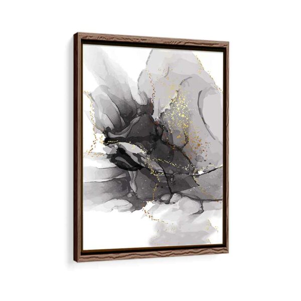 shades of grey framed canvas walnut brown