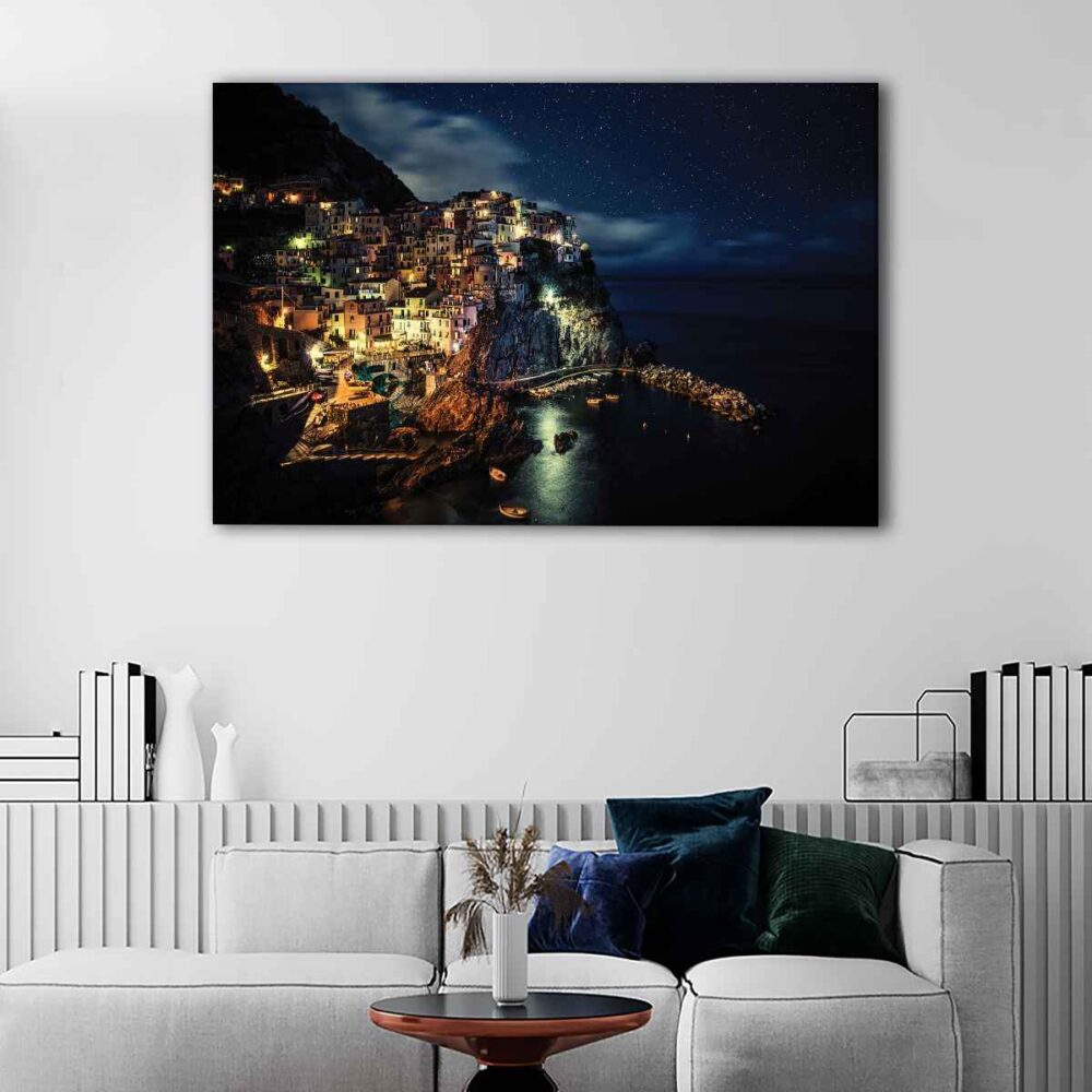  tableau les cinque terre la nuit