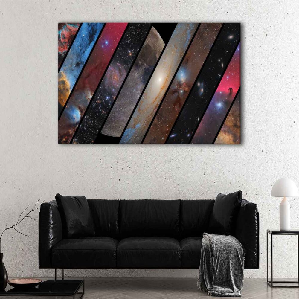 1 panels parallel universes canvas art