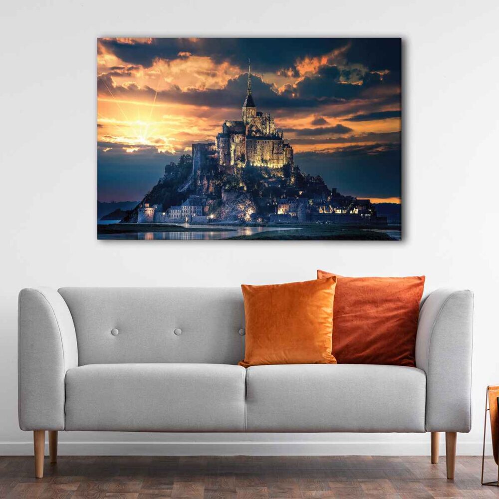 1 panels saint michel castle canvas art