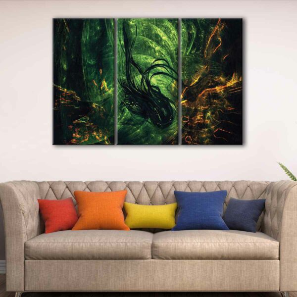 3 panels surreal imagination canvas art