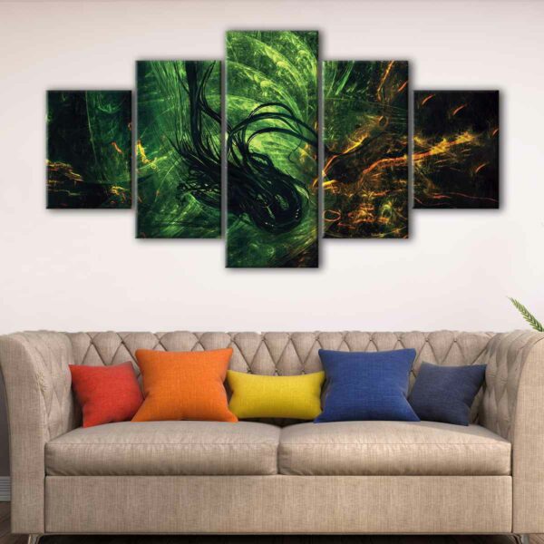 5 panels surreal imagination canvas art